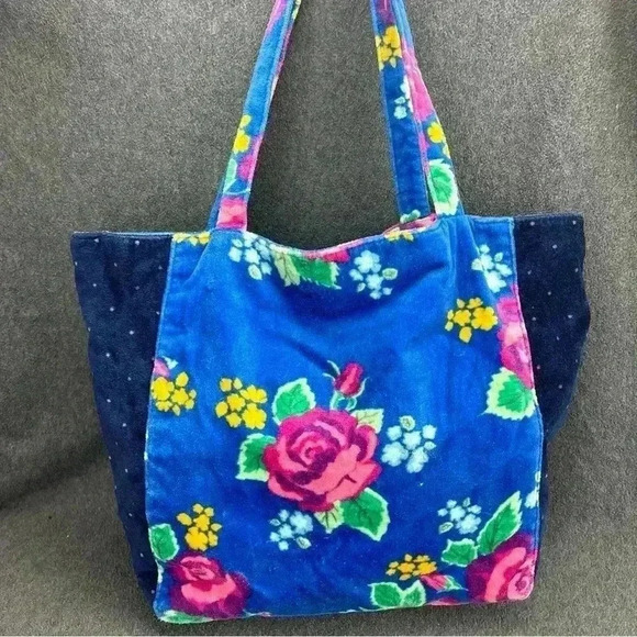 Matilda Jane Sweet Sunshine Flower Floral Bag Terry Cloth Beach Tote - Picture 4 of 11